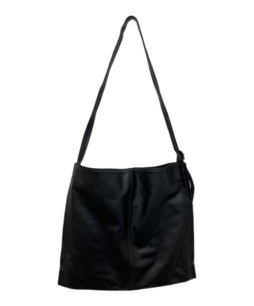 ear PAPILLONNER（イアパピヨネ）ear PAPILLONNER (イアパピヨネ) ぺったんワンハンドルショルダーバッグ ブラックの古着・服飾アイテム