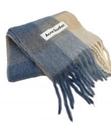 Acne studios（アクネ ストゥディオズ）の古着「アルパカ混マフラー」｜ブルー