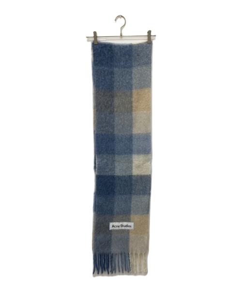 Acne studios（アクネ ストゥディオズ）Acne studios (アクネ ストゥディオズ) アルパカ混マフラー ブルー サイズ:250×28cmの古着・服飾アイテム