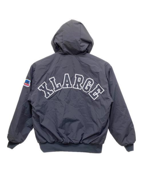X-LARGE（エクストララージ）X-LARGE (エクストララージ) NYLON PUFFER JACKET ネイビー サイズ:Lの古着・服飾アイテム