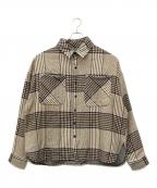 DANKE SCHONダンケ シェーン）の古着「グレンチェックシャツジャケット」｜ブラウン