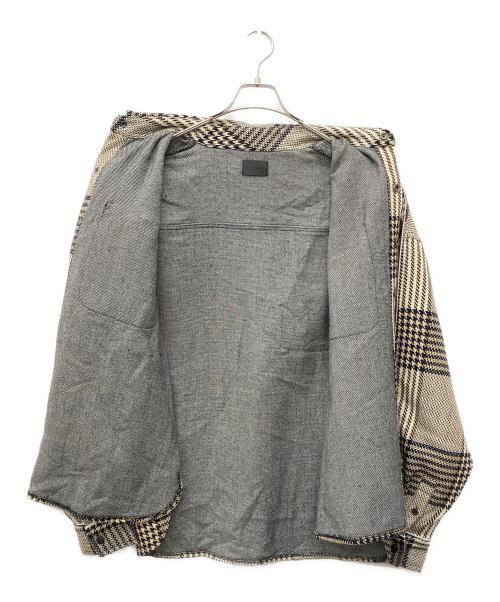 DANKE SCHON（ダンケ シェーン）Danke schon (ダンケ シェーン) グレンチェックシャツジャケット ブラウン サイズ:Freeの古着・服飾アイテム