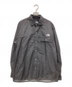THE NORTH FACEザ ノース フェイス）の古着「ナイロンデニム ヌプシシャツ」｜ブラック