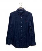 POLO RALPH LAURENポロ・ラルフローレン）の古着「リネンシャツ」｜ネイビー