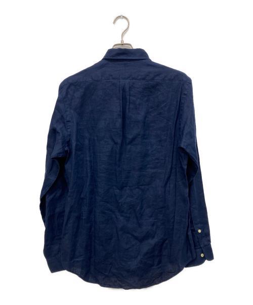 POLO RALPH LAUREN（ポロ・ラルフローレン）POLO RALPH LAUREN (ポロ・ラルフローレン) リネンシャツ ネイビー サイズ:Mの古着・服飾アイテム