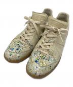 Maison Margielaメゾンマルジェラ）の古着「レプリカペイントジャーマントレーナー」｜ベージュ