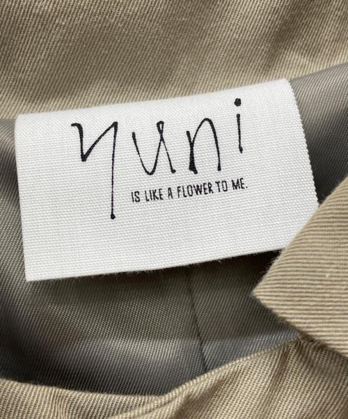 YUNI（ユニ）YUNI (ユニ) ステンカラーコート ベージュ サイズ:Freeの古着・服飾アイテム