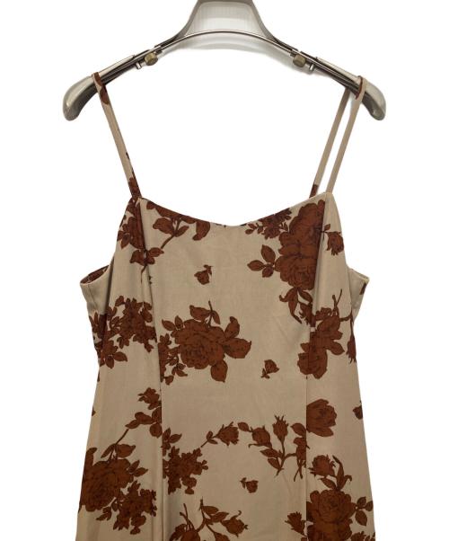 ANDRESD（アンドレスド）ANDRESD (アンドレスド) フラワープリントボレロドレス ブラウン サイズ:M 未使用品の古着・服飾アイテム