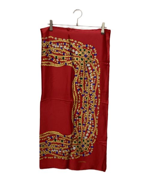 CHANEL（シャネル）CHANEL (シャネル) シルクスカーフ レッドの古着・服飾アイテム