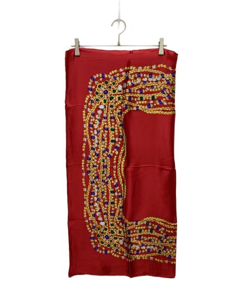 CHANEL（シャネル）CHANEL (シャネル) シルクスカーフ レッドの古着・服飾アイテム