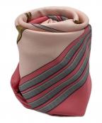 CELINEセリーヌ）の古着「シルクスカーフ」｜ピンク