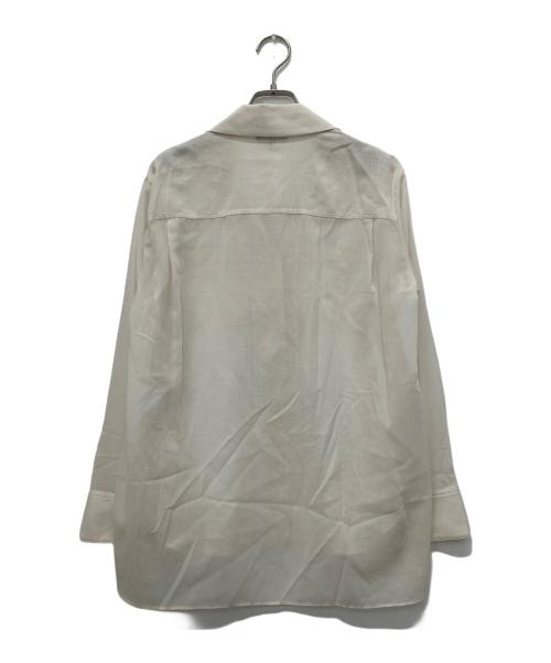 theory（セオリー）theory (セオリー) シアーオープンカラーシャツ ベージュ サイズ:Sの古着・服飾アイテム