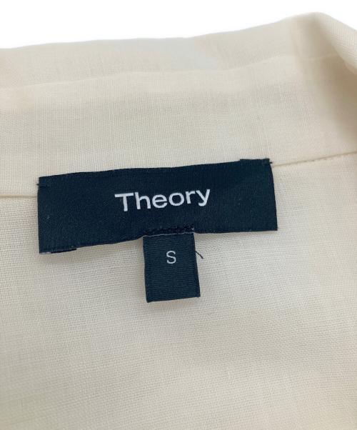 theory（セオリー）theory (セオリー) シアーオープンカラーシャツ ベージュ サイズ:Sの古着・服飾アイテム