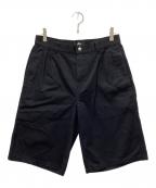 stussyステューシー）の古着「WORKGEAR SHORTS TWILL」｜ブラック