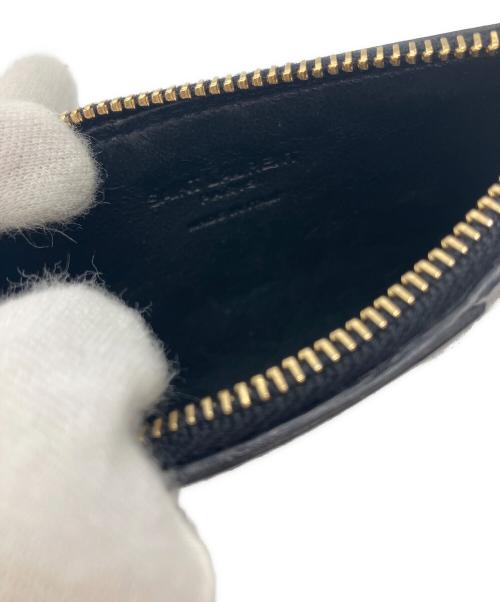 Saint Laurent Paris（サンローランパリ）Saint Laurent Paris (サンローランパリ) ZIP CARD CASE ブラックの古着・服飾アイテム