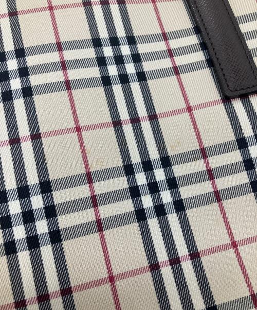 BURBERRY（バーバリー）BURBERRY (バーバリー) ノヴァチェックトートバッグ ベージュの古着・服飾アイテム