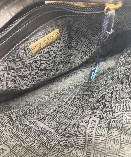 BOTTEGA VENETA（ボッテガベネタ）BOTTEGA VENETA (ボッテガベネタ) イントレチャート　タッセル付き2way　バッグ ブラックの古着・服飾アイテム