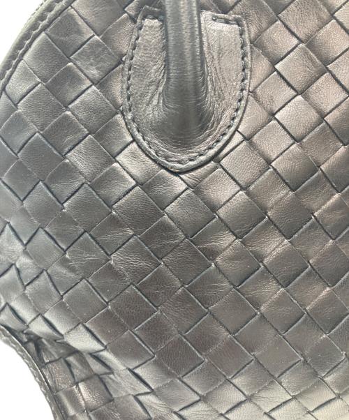 BOTTEGA VENETA（ボッテガベネタ）BOTTEGA VENETA (ボッテガベネタ) イントレチャート　タッセル付き2way　バッグ ブラックの古着・服飾アイテム