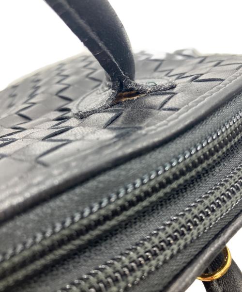 BOTTEGA VENETA（ボッテガベネタ）BOTTEGA VENETA (ボッテガベネタ) イントレチャート　タッセル付き2way　バッグ ブラックの古着・服飾アイテム