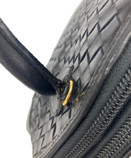 BOTTEGA VENETA（ボッテガベネタ）BOTTEGA VENETA (ボッテガベネタ) イントレチャート　タッセル付き2way　バッグ ブラックの古着・服飾アイテム