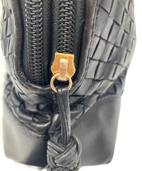 BOTTEGA VENETA（ボッテガベネタ）BOTTEGA VENETA (ボッテガベネタ) イントレチャート　タッセル付き2way　バッグ ブラックの古着・服飾アイテム