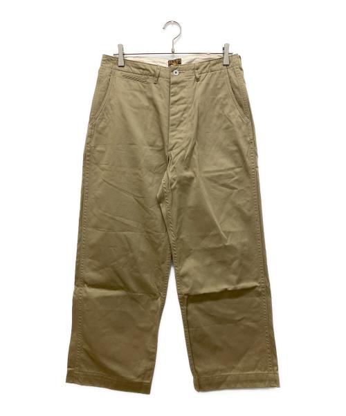 THE REAL McCOY'S（ザ・リアルマッコイズ）THE REAL McCOY'S (ザ・リアルマッコイズ) ボタンフライチノパン ブラウン サイズ:表記なしの古着・服飾アイテム