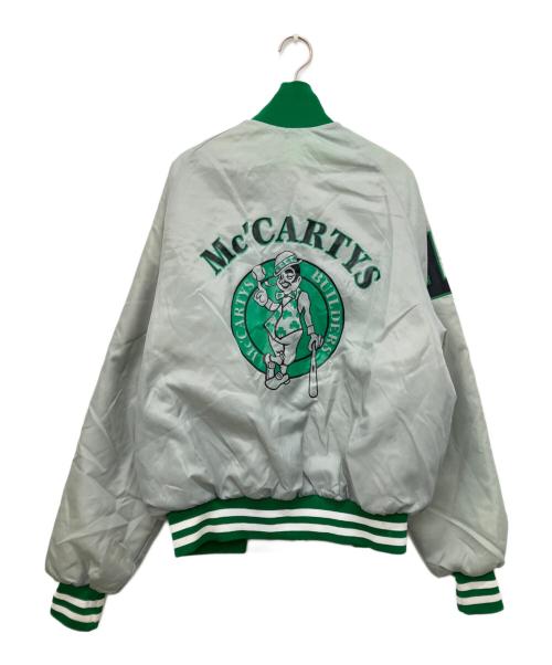 Majestic（マジェスティック）Majestic (マジェスティック) USA製ボストンセルティックススタジャン グレー サイズ:Lの古着・服飾アイテム