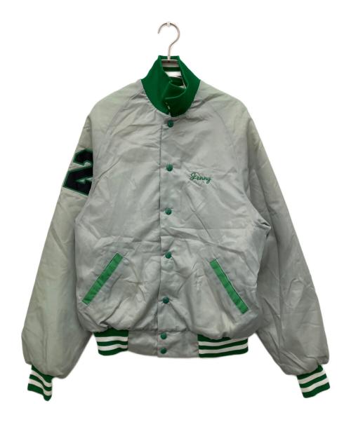 Majestic（マジェスティック）Majestic (マジェスティック) USA製ボストンセルティックススタジャン グレー サイズ:Lの古着・服飾アイテム