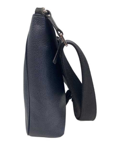 FURLA（フルラ）FURLA (フルラ) レザーショルダーバッグ ネイビーの古着・服飾アイテム