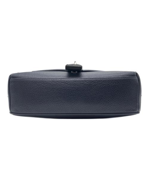 FURLA（フルラ）FURLA (フルラ) レザーショルダーバッグ ネイビーの古着・服飾アイテム