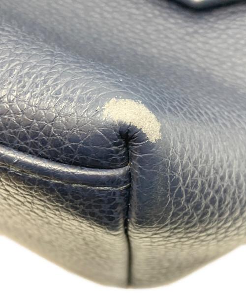 FURLA（フルラ）FURLA (フルラ) レザーショルダーバッグ ネイビーの古着・服飾アイテム