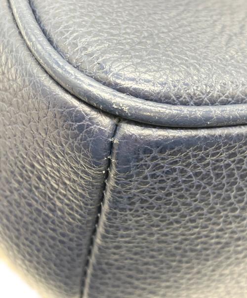 FURLA（フルラ）FURLA (フルラ) レザーショルダーバッグ ネイビーの古着・服飾アイテム