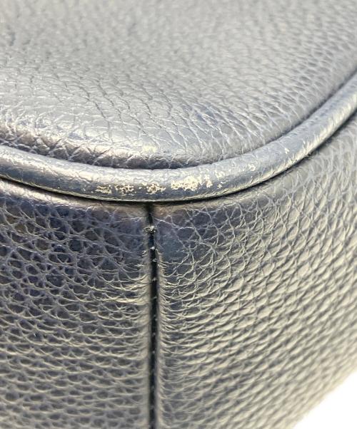 FURLA（フルラ）FURLA (フルラ) レザーショルダーバッグ ネイビーの古着・服飾アイテム