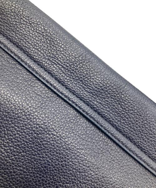 FURLA（フルラ）FURLA (フルラ) レザーショルダーバッグ ネイビーの古着・服飾アイテム
