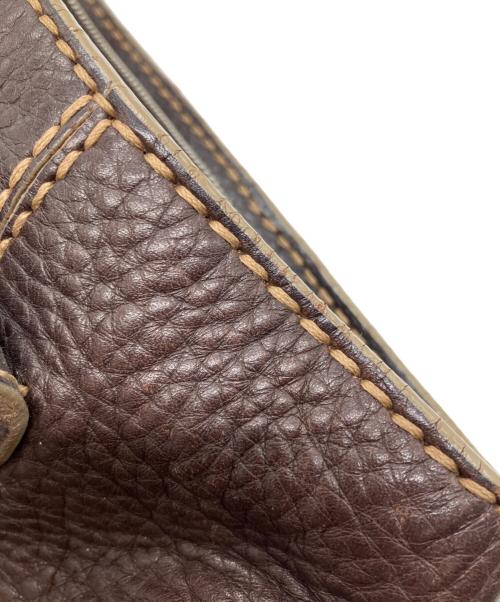 TOD'S（トッズ）TOD'S (トッズ) レザーショルダーバッグ ブラウンの古着・服飾アイテム