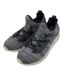 Salvatore Ferragamo（サルヴァトーレ フェラガモ）の古着「niky knit & leather sneaker」｜グレー