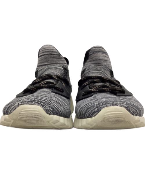 Salvatore Ferragamo（サルヴァトーレ フェラガモ）Salvatore Ferragamo (サルヴァトーレ フェラガモ) niky knit & leather sneaker グレー サイズ:5の古着・服飾アイテム