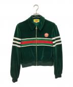 GUCCI×adidasグッチ×アディダス）の古着「シェリーライン ベロア トラックジャケット」｜グリーン