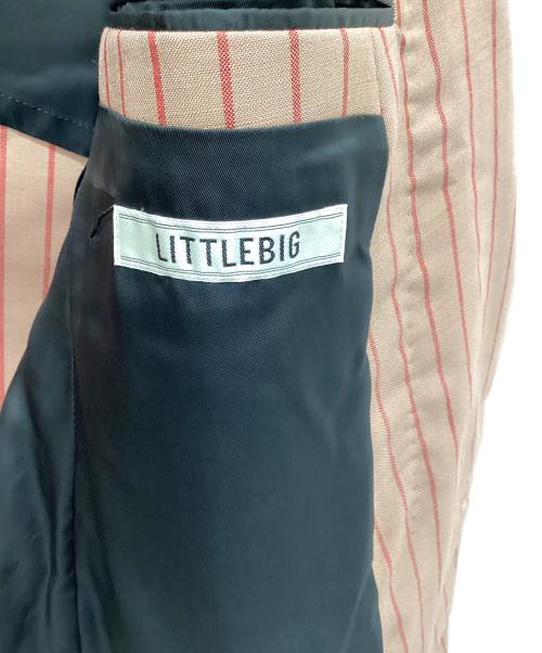 LITTLEBIG（リトルビッグ）LITTLEBIG (リトルビッグ) 18SS Stripe Double JKT ブラウン サイズ:Sの古着・服飾アイテム