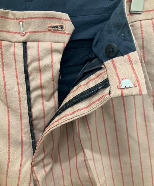 LITTLEBIG（リトルビッグ）LITTLEBIG (リトルビッグ) Stripe Tapered Trousers オレンジ サイズ:１の古着・服飾アイテム