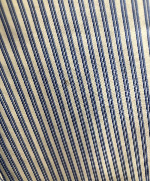 COMME des GARCONS SHIRT（コムデギャルソンシャツ）COMME des GARCONS SHIRT (コムデギャルソンシャツ) パッチワークストライプシャツ スカイブルー サイズ:Sの古着・服飾アイテム