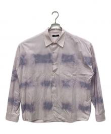 DIESEL（ディーゼル）の古着「オーバーダイストライプシャツ」｜ピンク