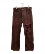 LEVI'Sリーバイス）の古着「後染めデニムパンツ」｜ブラウン
