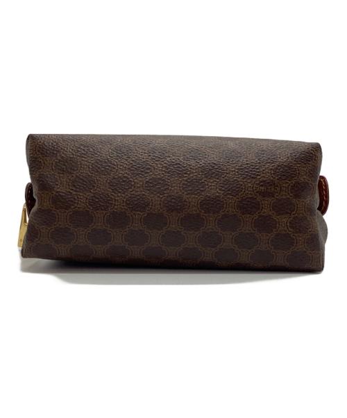 CELINE（セリーヌ）CELINE (セリーヌ) マカダムミニポーチ ブラウンの古着・服飾アイテム