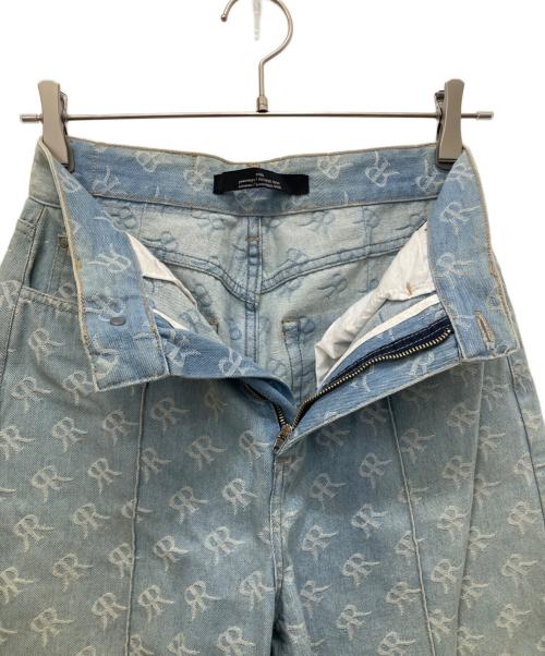 ROKH（ロク）rokh (ロク) エンブレムモノグラムストーンウォッシュデニムパンツ インディゴ サイズ:36の古着・服飾アイテム