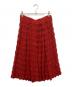 DRIES VAN NOTEN（ドリスヴァンノッテン）の古着「レーススカート」｜レッド