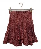 Vivienne Westwood RED LABELヴィヴィアンウエストウッドレッドレーベル）の古着「チェックスカート」｜レッド