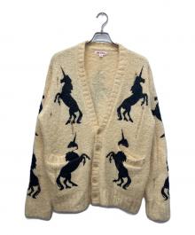 masu（エムエーエスユー）の古着「ユニコーングランジカーディガン/	UNICORN GRUNGE CARDIGAN」｜ベージュ