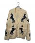 masu（エムエーエスユー）の古着「ユニコーングランジカーディガン/	UNICORN GRUNGE CARDIGAN」｜ベージュ