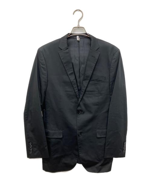 BURBERRY BLACK LABEL（バーバリーブラックレーベル）BURBERRY BLACK LABEL (バーバリーブラックレーベル) 2Bテーラードジャケット ブラック サイズ:LLの古着・服飾アイテム